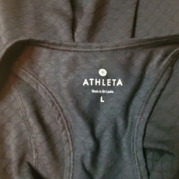 athleta black razor back work out tank top - Picture 6 of 16